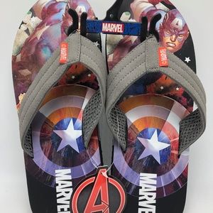 Marvel Avengers Men's Flip Flops NWT Size M (9-10)